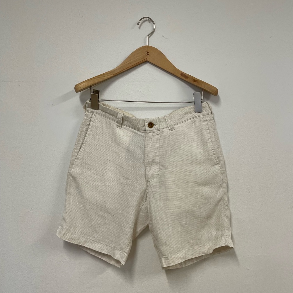 9” LINEN SHORTS